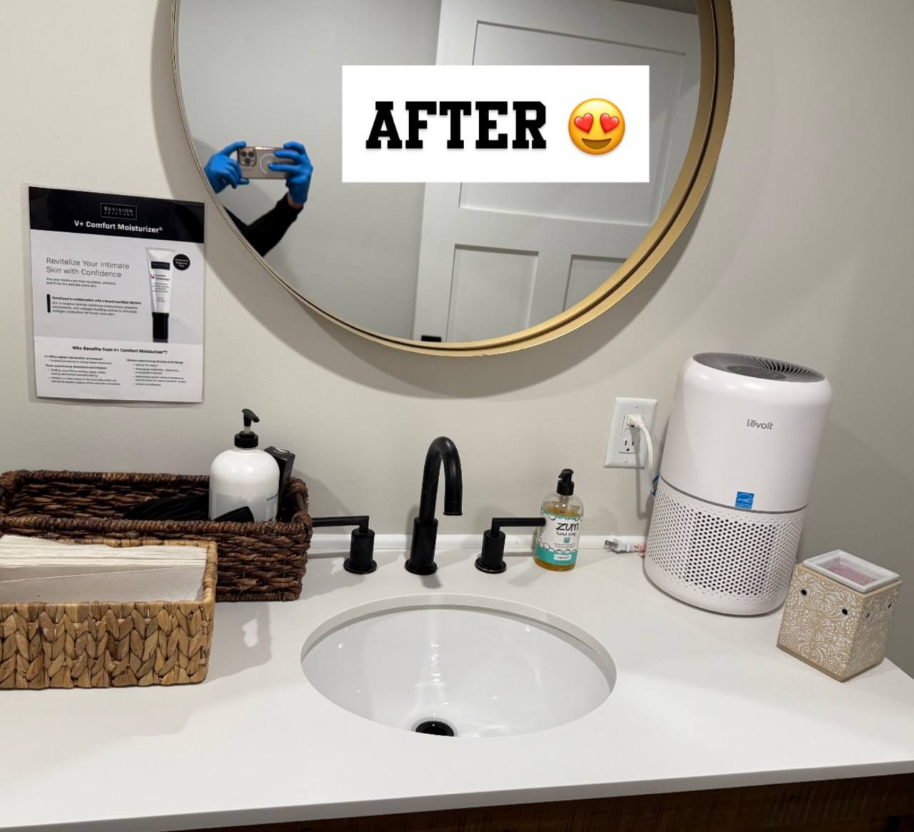 Spotless bathroom after EcoClean service